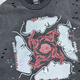 saint m t shirts s.m collaboration series graphic print crew neck pullover short sleeve t-shirt
