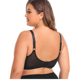 Full figure bra lace wireless women's
