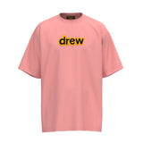Drew house tshirt r streetwear smiley face & letter print crewneck pullover short sleeve wholesale single piece