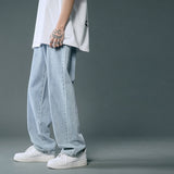 Men Jeans Summer Jeans Baggy Straight Trousers