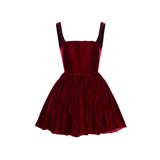 Harlem Night Attire Autumn and Winter Dress Christmas Party Short Skirt Pleuche Dress