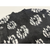 Saint m t sweater fall and winter s.m cobranded series pattern mohair sweater
