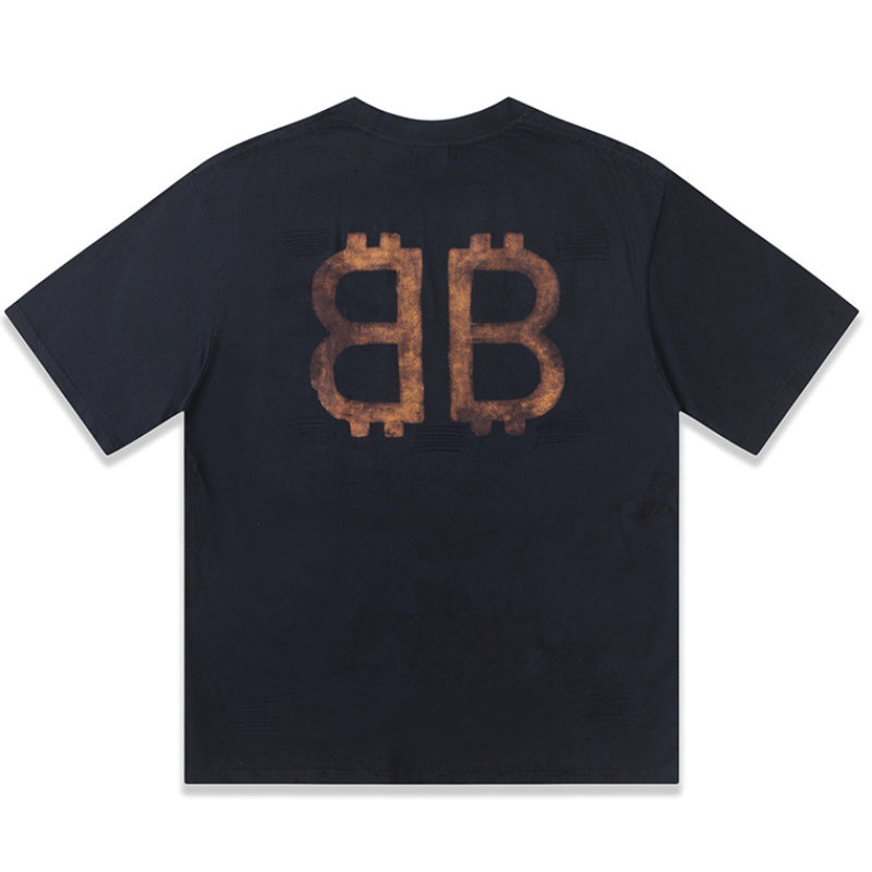 Vetements T Shirt VTM Werther Cute Worn Loose round Neck Short Sleeve T-shirt