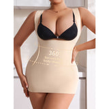 Shapewear tank top supports the chest tightens the abdomen