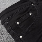 Amiri Jeans Casual Painted Slim Jeans Men #800