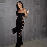Women Dresses Sexy Hollow-out Camisole Party Dress (Ont0408)