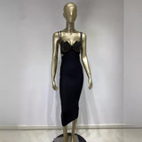 Women Dresses Bandage Dress Sexy Diamond Slip Dress Evening Party Dress (Ont0408)