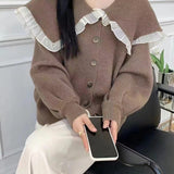 Women Knitwear Autumn and Winter Sweater Coat Loose Knitted Cardigan