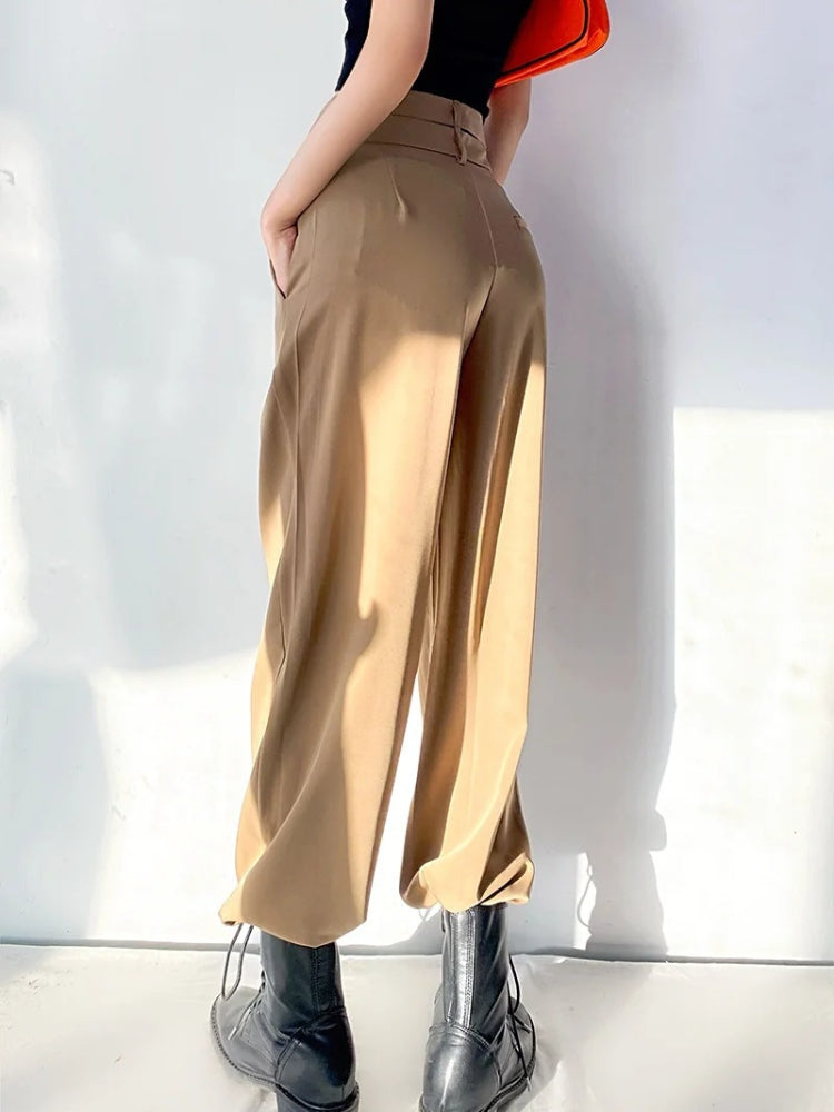 Women Sweatpants Spring and Autumn Loose Straight Casual Trousers