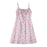 Women Dresses Summer Vintage Floral Printing Slip Dress (Xds0414)