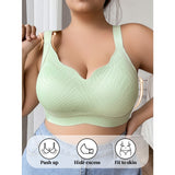 Full figure bra women's push-up lace