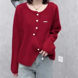 Women Knitted Cardigan Autumn and Winter Knitting Cardigan Sweater Coat Top