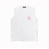 Amiri tank top small spider letter horizontal stripprinting