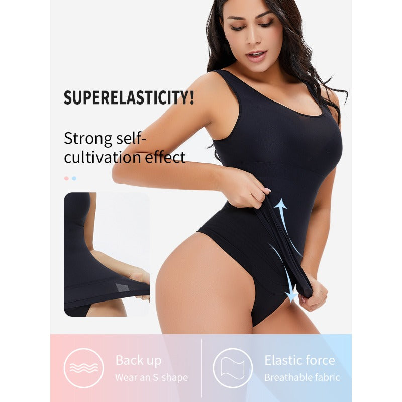 Shapewear bodysuit stretch tummy control tank top