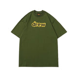 Drew house tshirt r collection d@ew rubberized letter crew neck short sleeve tee