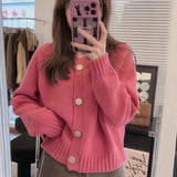 Women Knitted Cardigan Autumn Single-Breasted Knitted Coat