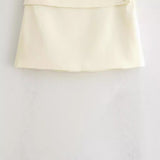 Women Skirt Summer Mini Skirt Solid Color Sheath Skirt