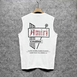 Amiri tank top letter sign printing