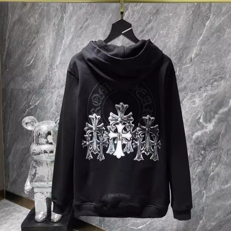 Chh Chrome Hearts Hoodie Sanskrit Casual Couples Autumn and Winter Hooded Sweater