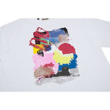 Gallery Dept T Shitrs round Neck Short Sleeve Color Graffiti Loose