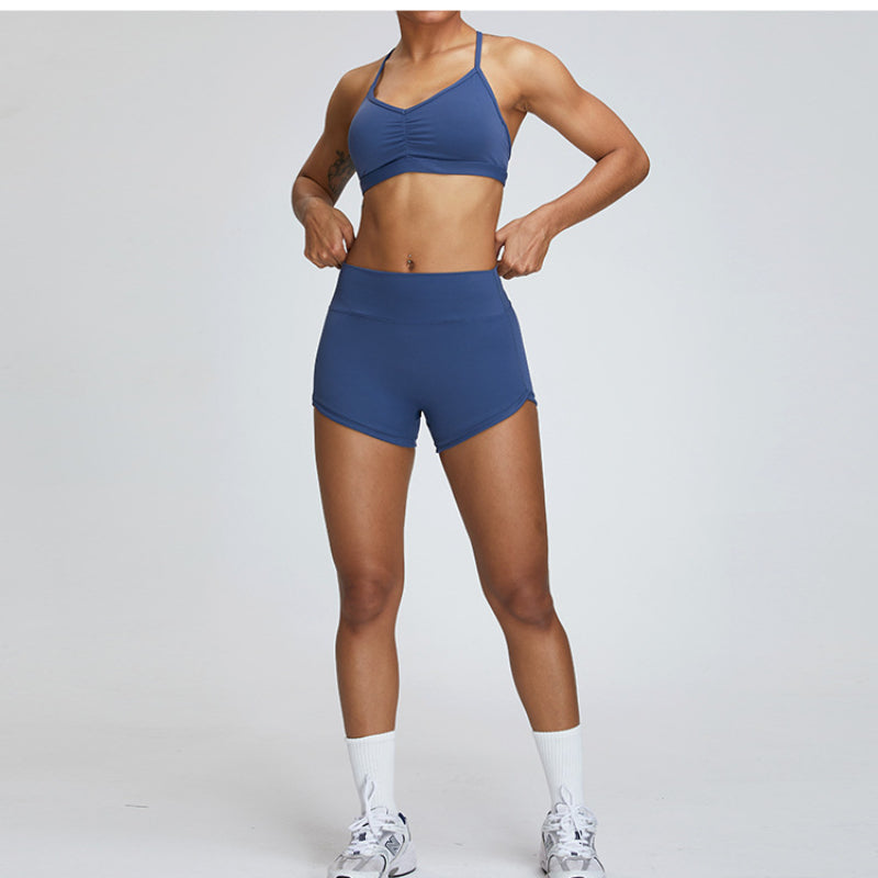 Women Yoga Sports Shorts Slim Fit Fitness Pants Running Workout Pants