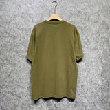 Amiri t shirts flame gold letterprinting short sleeves
