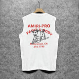 Amiri tank top bull printing