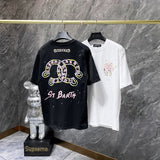 Ch hip-hop t shirts ch kevin hand-painted scratched pulp short-sleeved loosecasualpure cotton american heavy weight