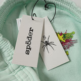 Sp5der Sweatpants Cobweb Puff Print Pure Cotton