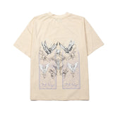 Hip-hop t shirts american high street hip hop street fire phoenix window printing short-sleeved t-shirt casualtrendytee