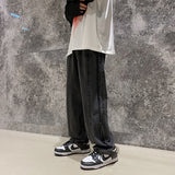 Men Jeans Retro Baggy Straight Trousers