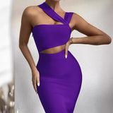Women Dresses Summer Bandage One-Piece Dress Party Dress Skirt (Ont0408)