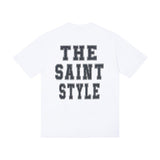 saint m t shirts s.m. finger letter graphic crew neck pullover short sleeve top
