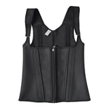 Shapewear tank top latex double layer waist cincher belt