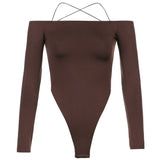 Women Jumpsuit Autumn Sexy Long Sleeve Backless Bodysuit