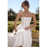 Women Dresses Sexy Slim-Fit Suspender Midi Dress