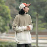 Unisex Shirts Autumn Half Turtleneck Gradient Sweater
