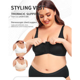Full figure bra breast shaping