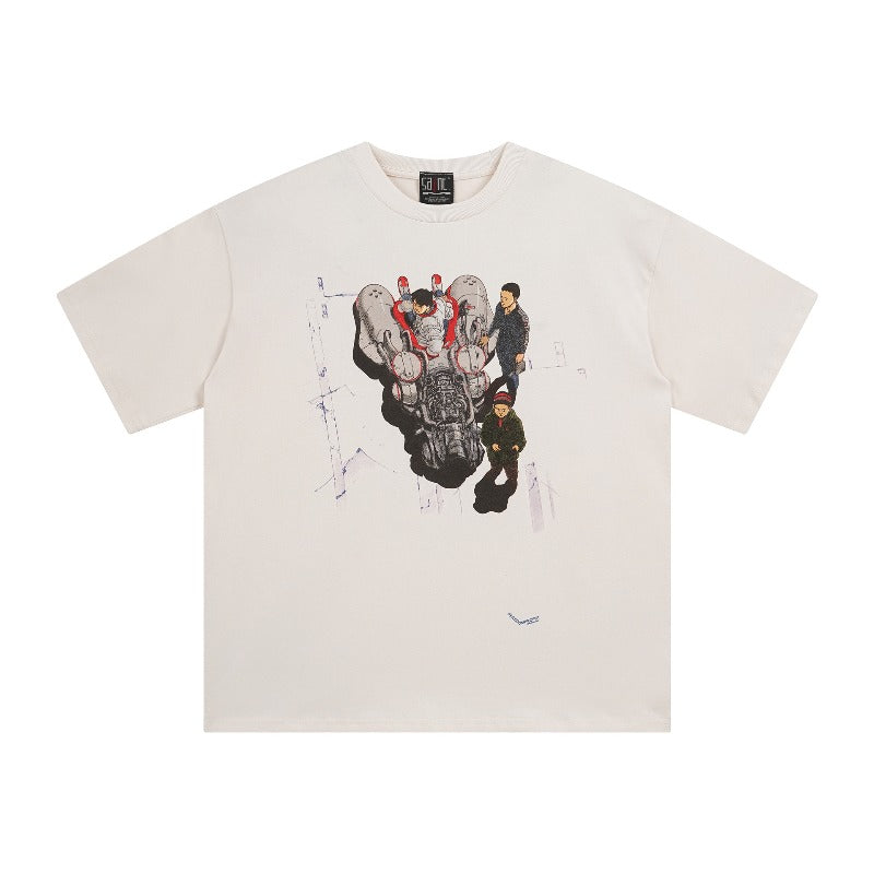 saint m t shirts s.m anime series graphic crewneck pullover short sleeve t-shirt