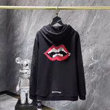 Chh Chrome Hearts Hoodie autumn and winter horseshoe red mouth print hooded sweater men