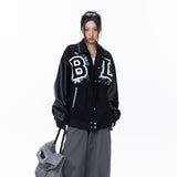 Unisex Jacket Autumn Stitching Embroidered Jacket