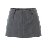 Women Skirt Summer Dark Striped Skirt Skirt