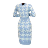 Women Maxi Dress Autumn and Winter Knitting Dress Woolen Skirt