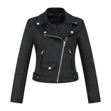 Women Jacket Autumn and Winter Suede Lapel Motorcycle Jacket