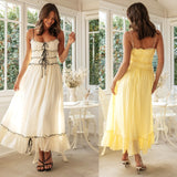 Women Dresses Sling Long Dress Sleeveless Sling (Jkw0408)
