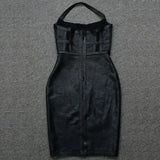 Women Evening Dress Mesh Sexy Evening Dress Banquet Bandage One-Piece Dress