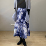 Women Knitted Skirt Autumn and Winter Knitting Umbrella Skirt