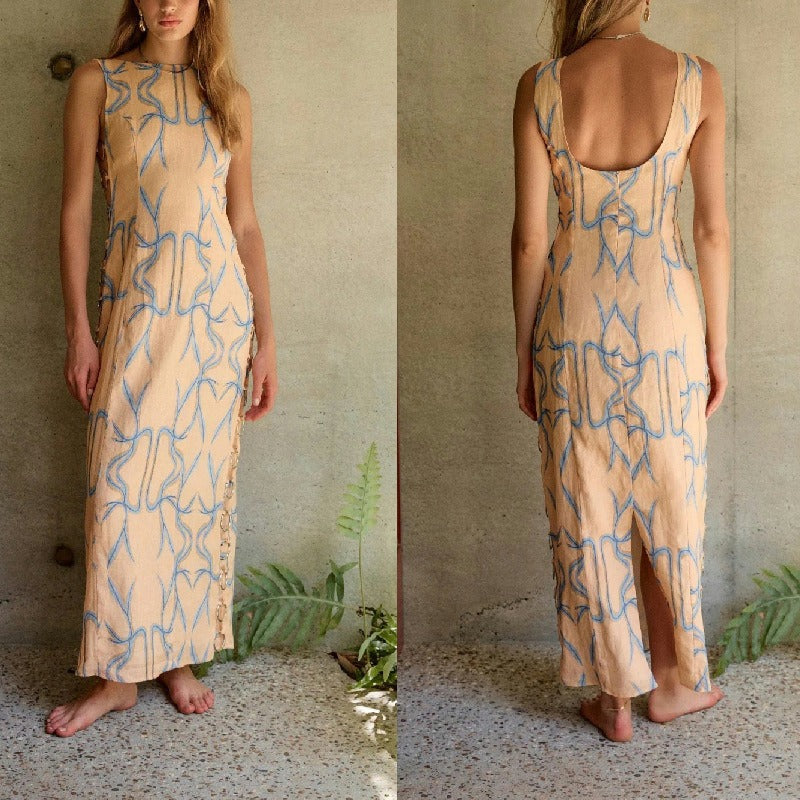 Women Dresses Sleeveless Sexy Dress (Jrm0409)