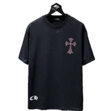 Ch hip-hop t shirts summerch crow heavy industry hot diamond horseshoe sanskrit letter cross short sleeve loosecasualpure cotton american style