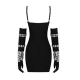 Women Dresses Sexy Skirt Spring V-neck Strap Dress (Qymy0409)